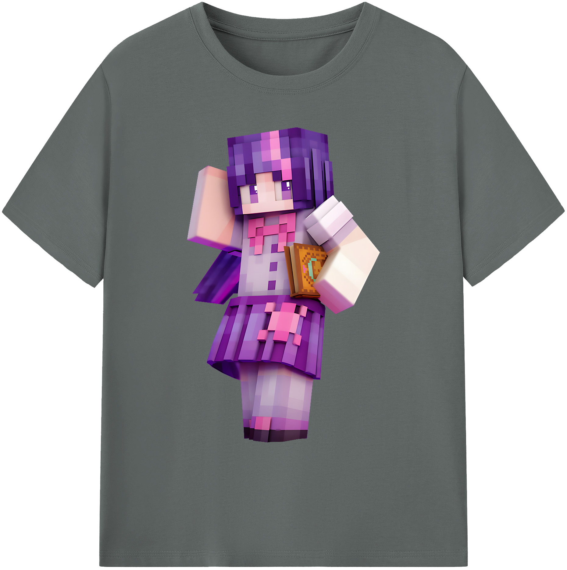 （画像用） マインクラフト ブロックの世界 Minecraft MC Block world 綿100％ メンズ半袖Tシャツ｜肌触りやわらか＆通気性